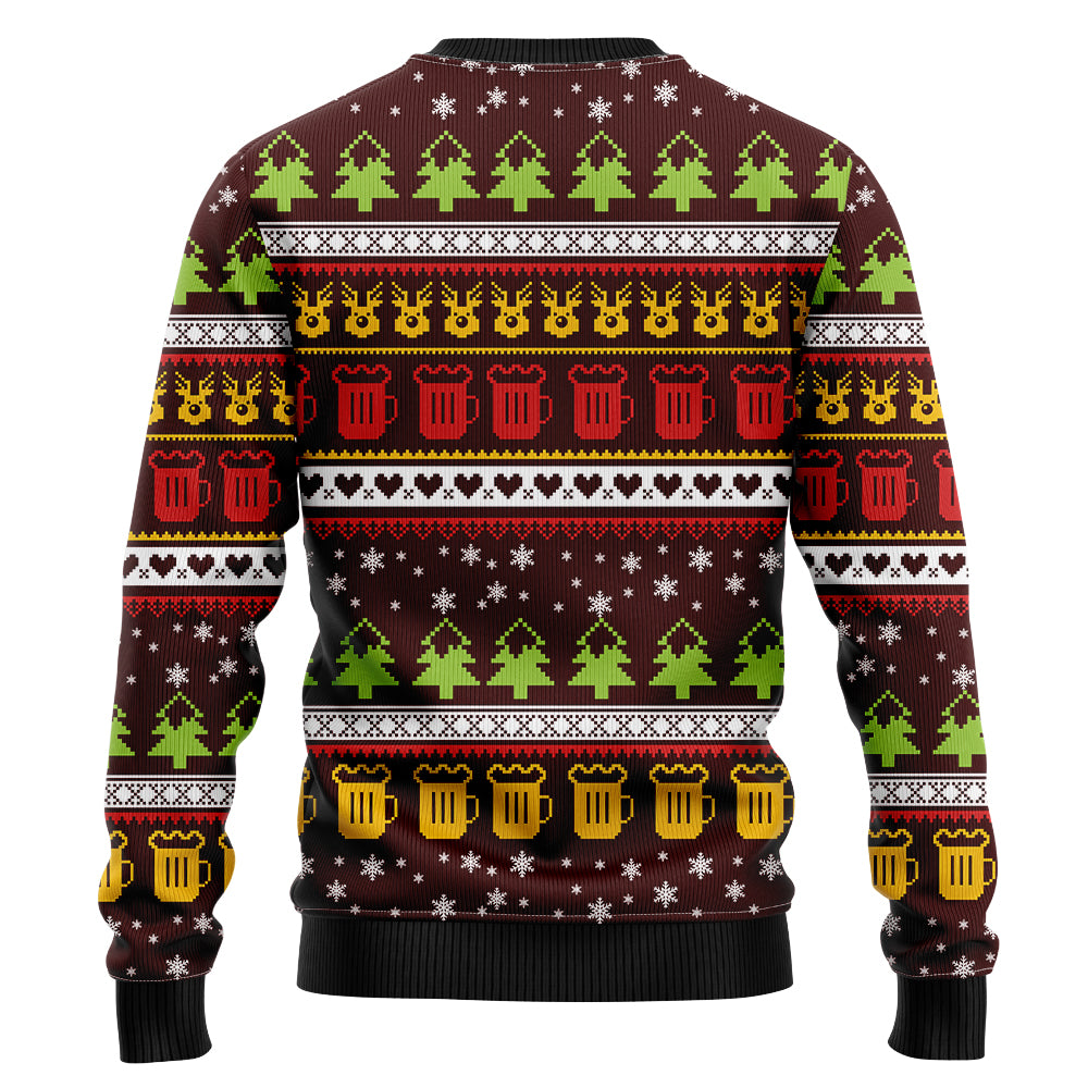 Most Wonderful Time For A Beer Ugly Christmas Sweater