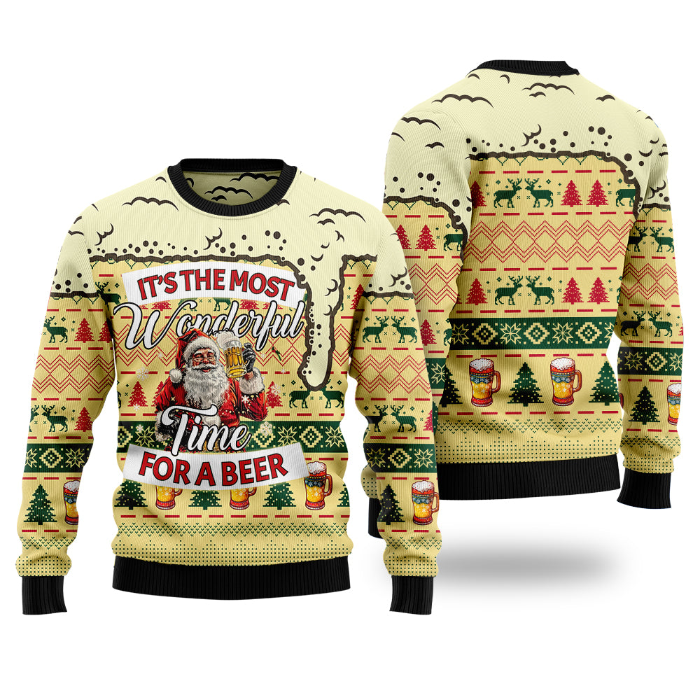 It's the Most Wonderful Time for a Beer Ugly Christmas Sweater