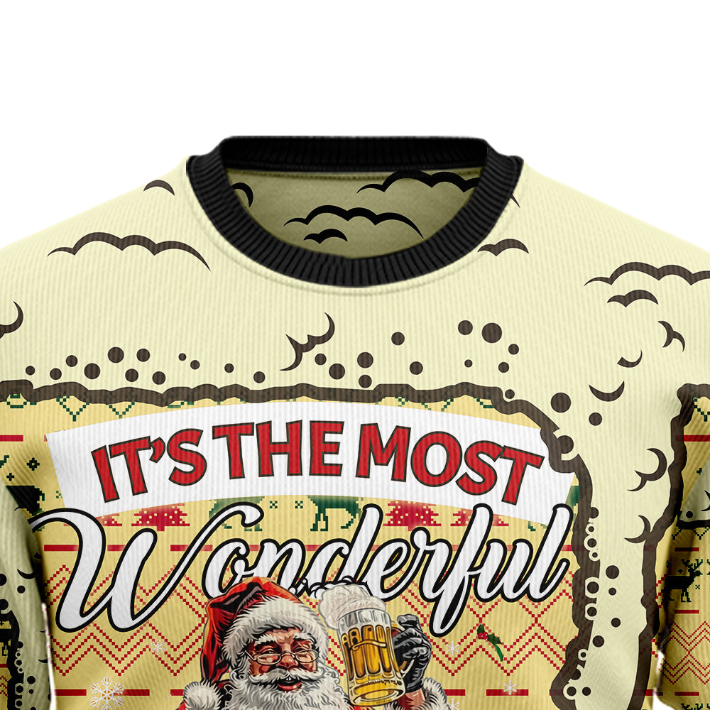 It's the Most Wonderful Time for a Beer Ugly Christmas Sweater