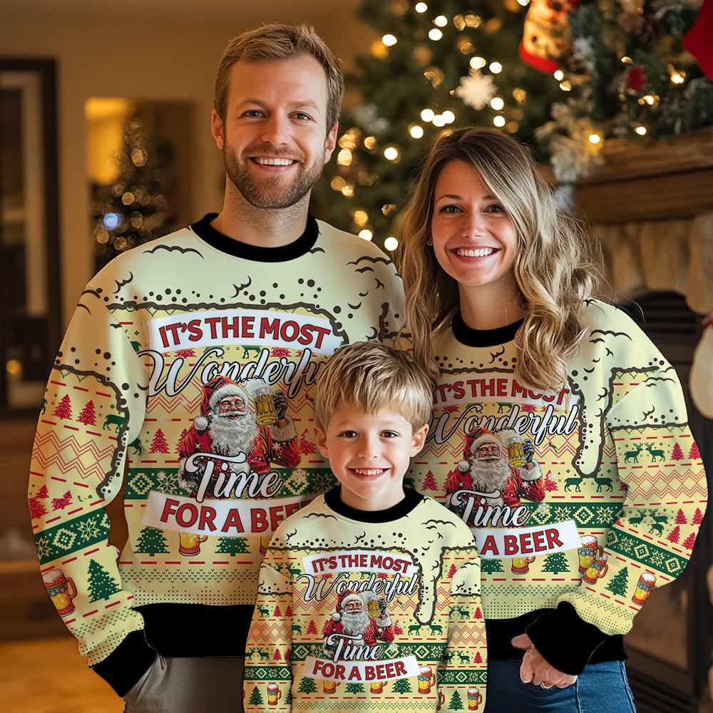 It's the Most Wonderful Time for a Beer Ugly Christmas Sweater