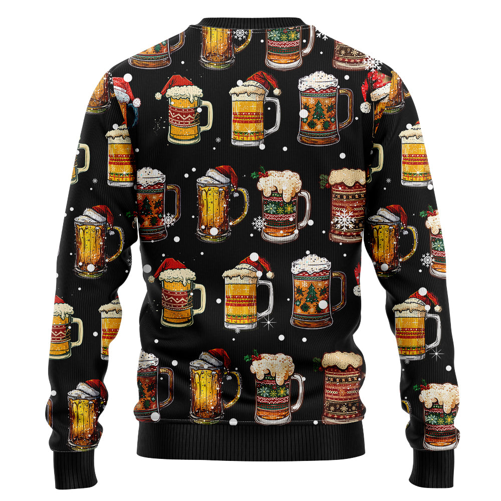 Festive Beer Mugs Ugly Christmas Sweater