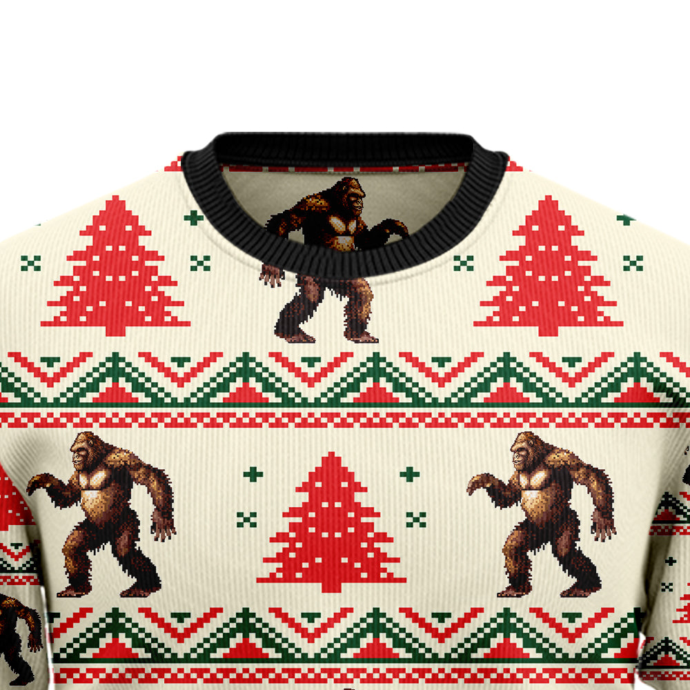 Bigfoot Ugly Christmas Sweater