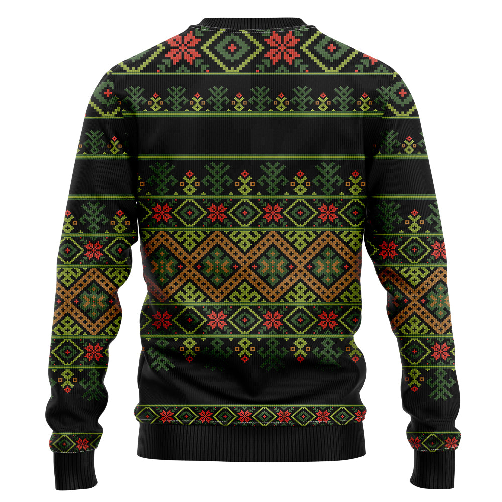 Squatching Through The Snow Bigfoot Ugly Christmas Sweater