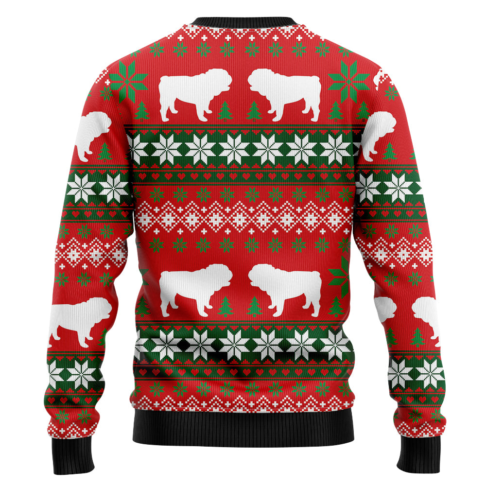 Funny Bulldog Ugly Christmas Sweater