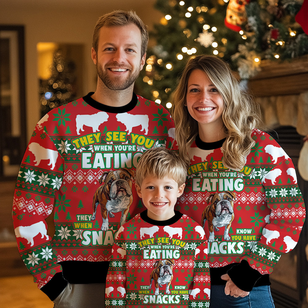 Funny Bulldog Ugly Christmas Sweater
