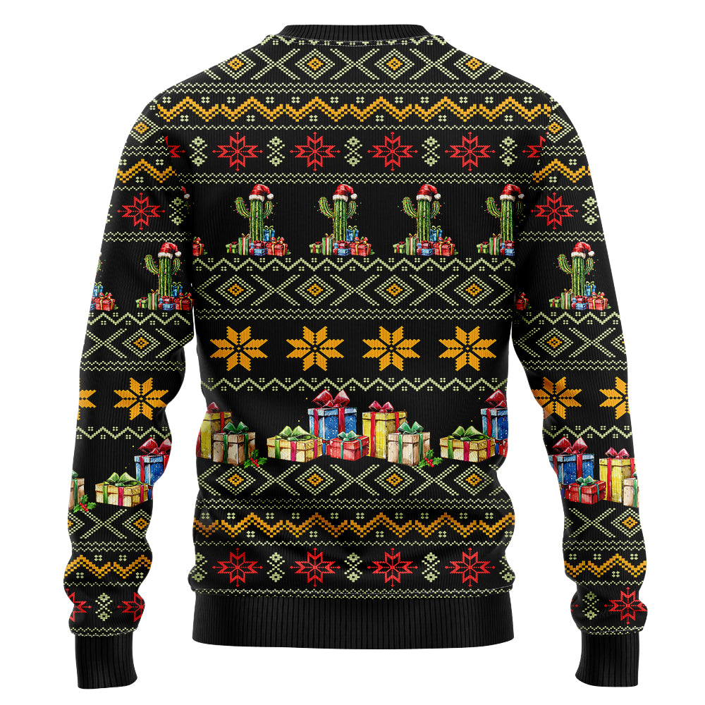 Festive Cactus Ugly Christmas Sweater