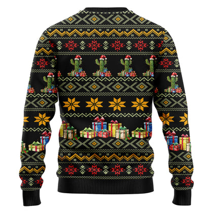 Festive Cactus Ugly Christmas Sweater