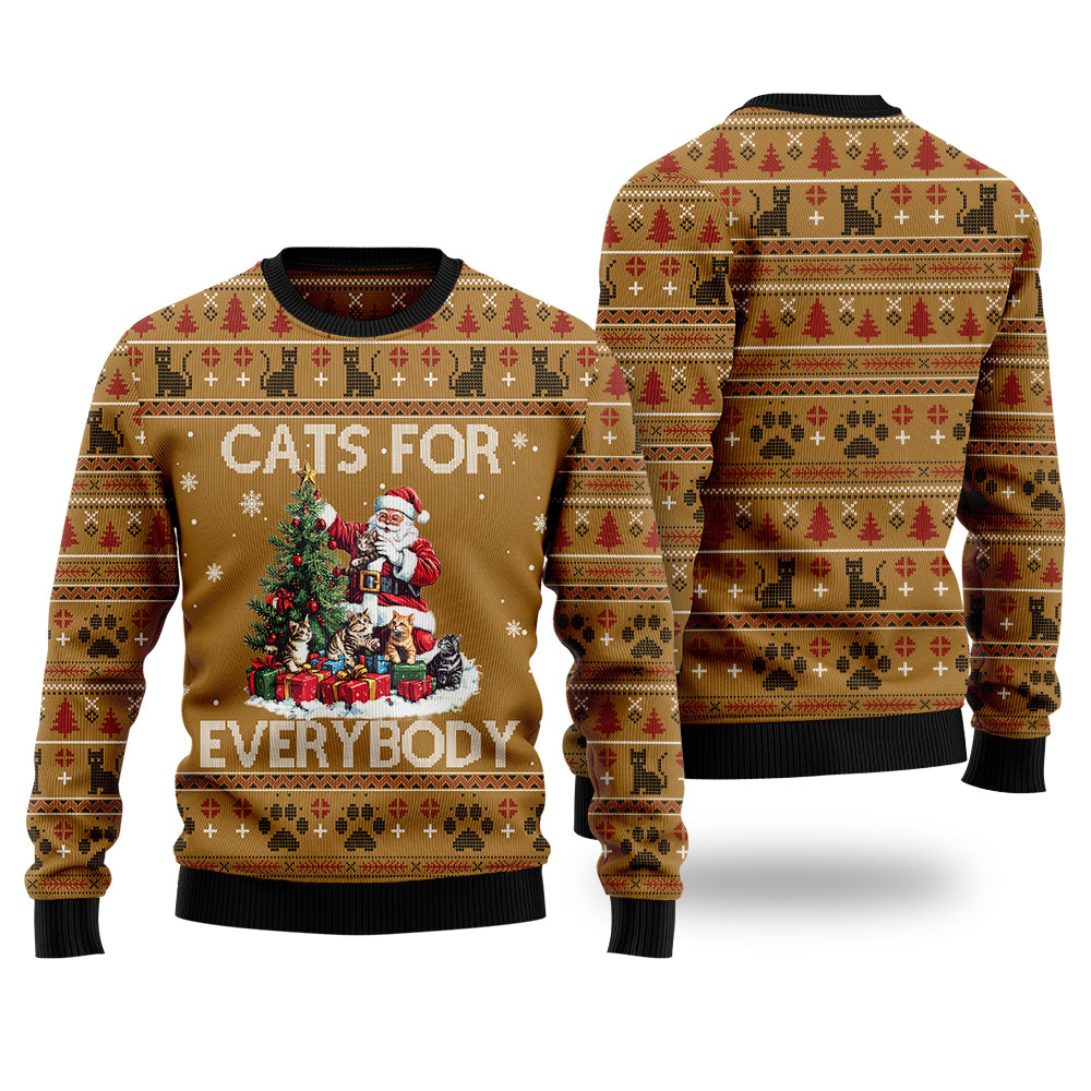Cats For Everybody Ugly Christmas Sweater