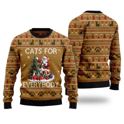 Cats For Everybody Ugly Christmas Sweater