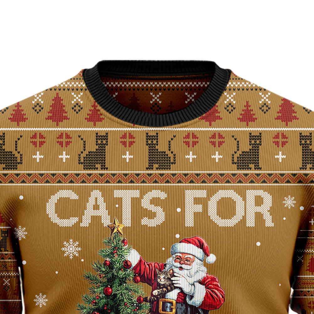 Cats For Everybody Ugly Christmas Sweater