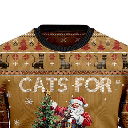Cats For Everybody Ugly Christmas Sweater