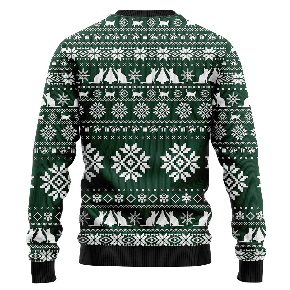 Meowy Christmas Cat Ugly Christmas Sweater