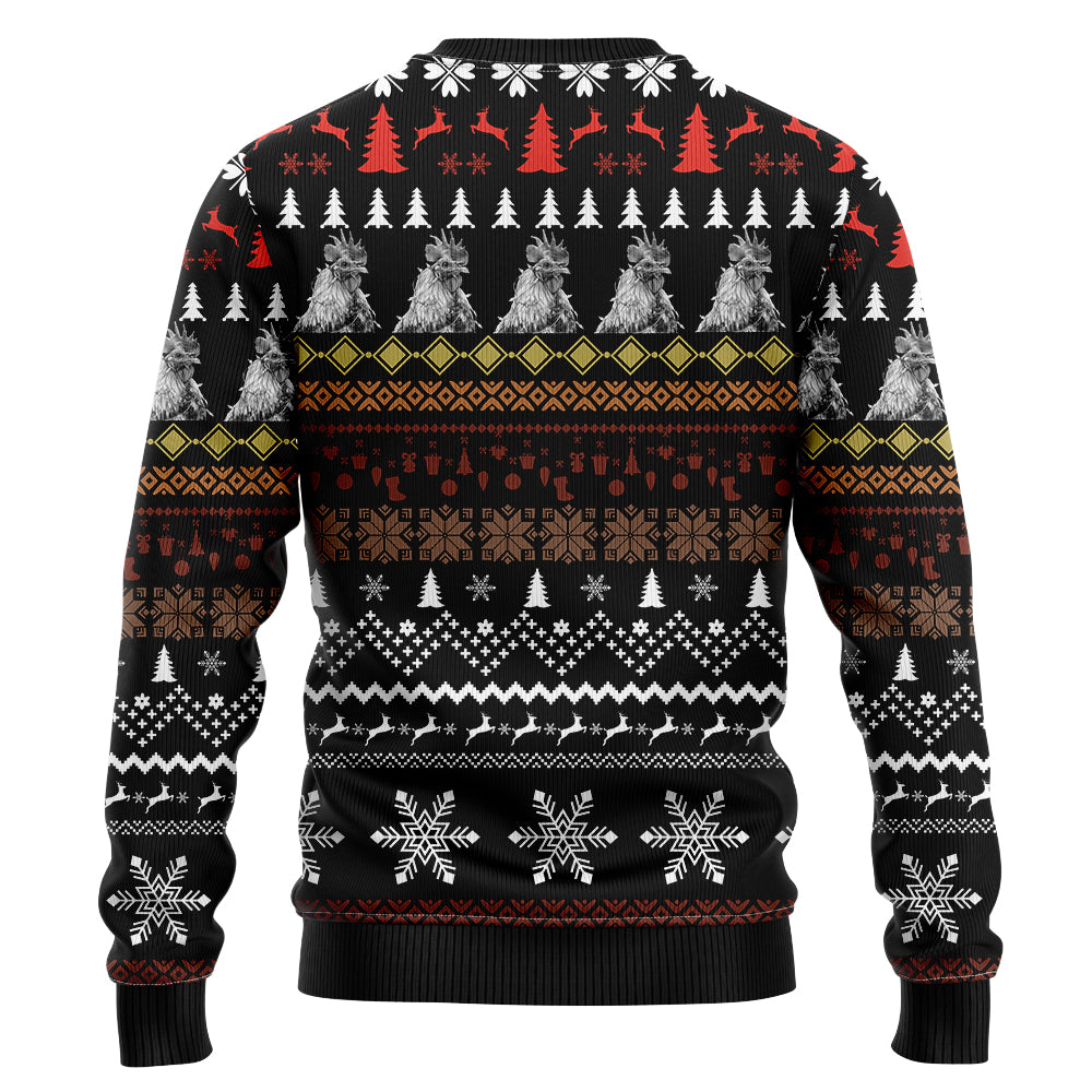 Stop Looking At My Cock Rooster Ugly Christmas Sweater