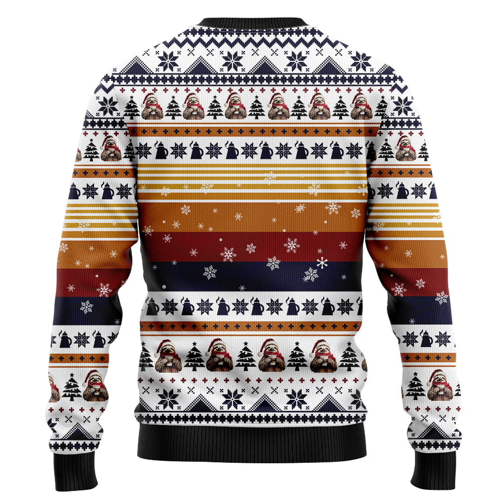 Festive Sloth Ugly Christmas Sweater