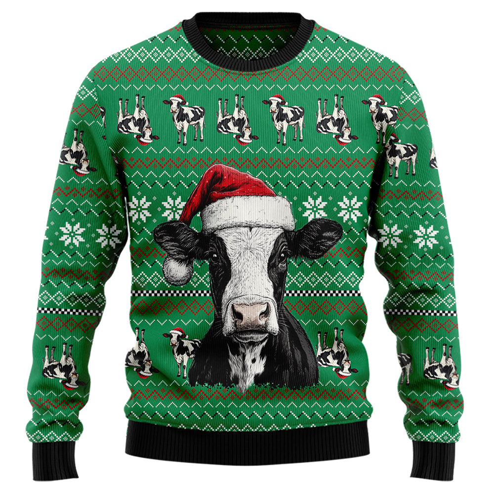 Festive Cow Ugly Christmas Sweater