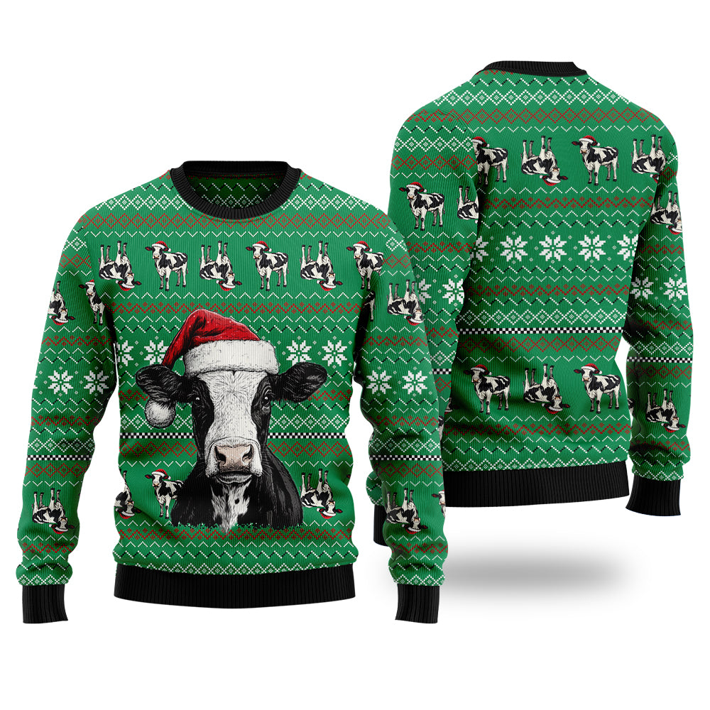 Festive Cow Ugly Christmas Sweater