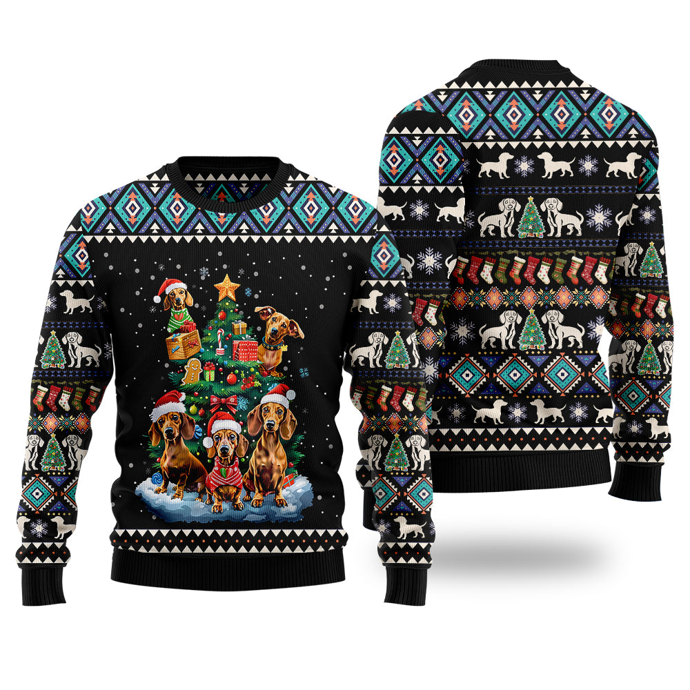 Cute Dachshund Ugly Christmas Sweater