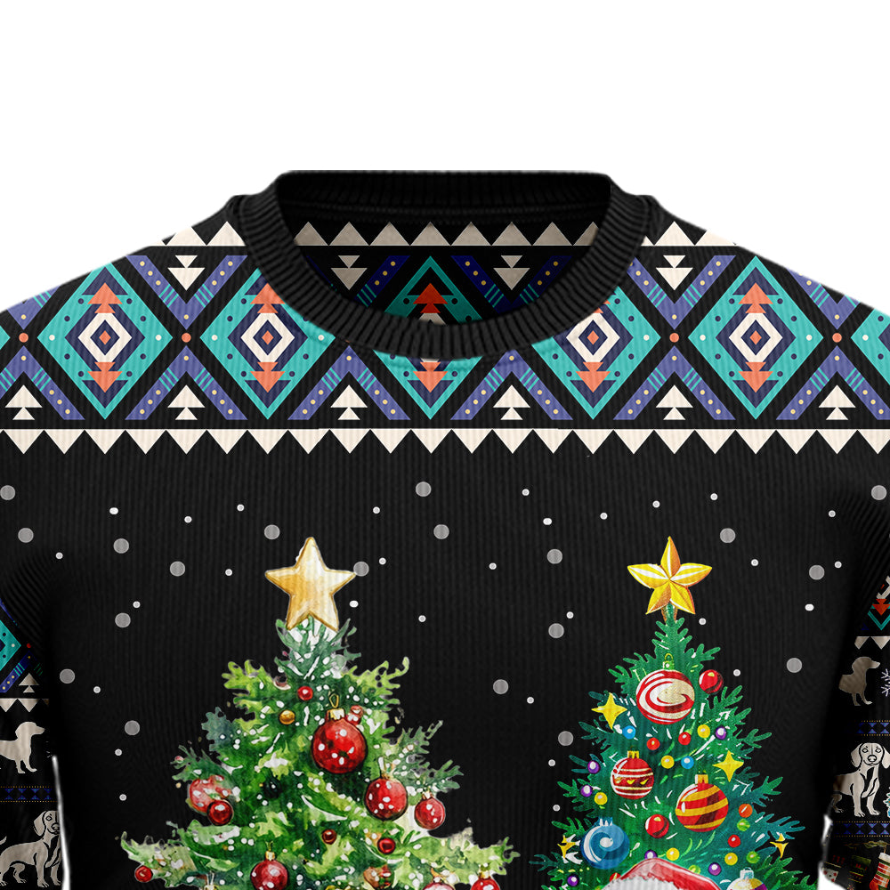 Cute Dachshund Ugly Christmas Sweater