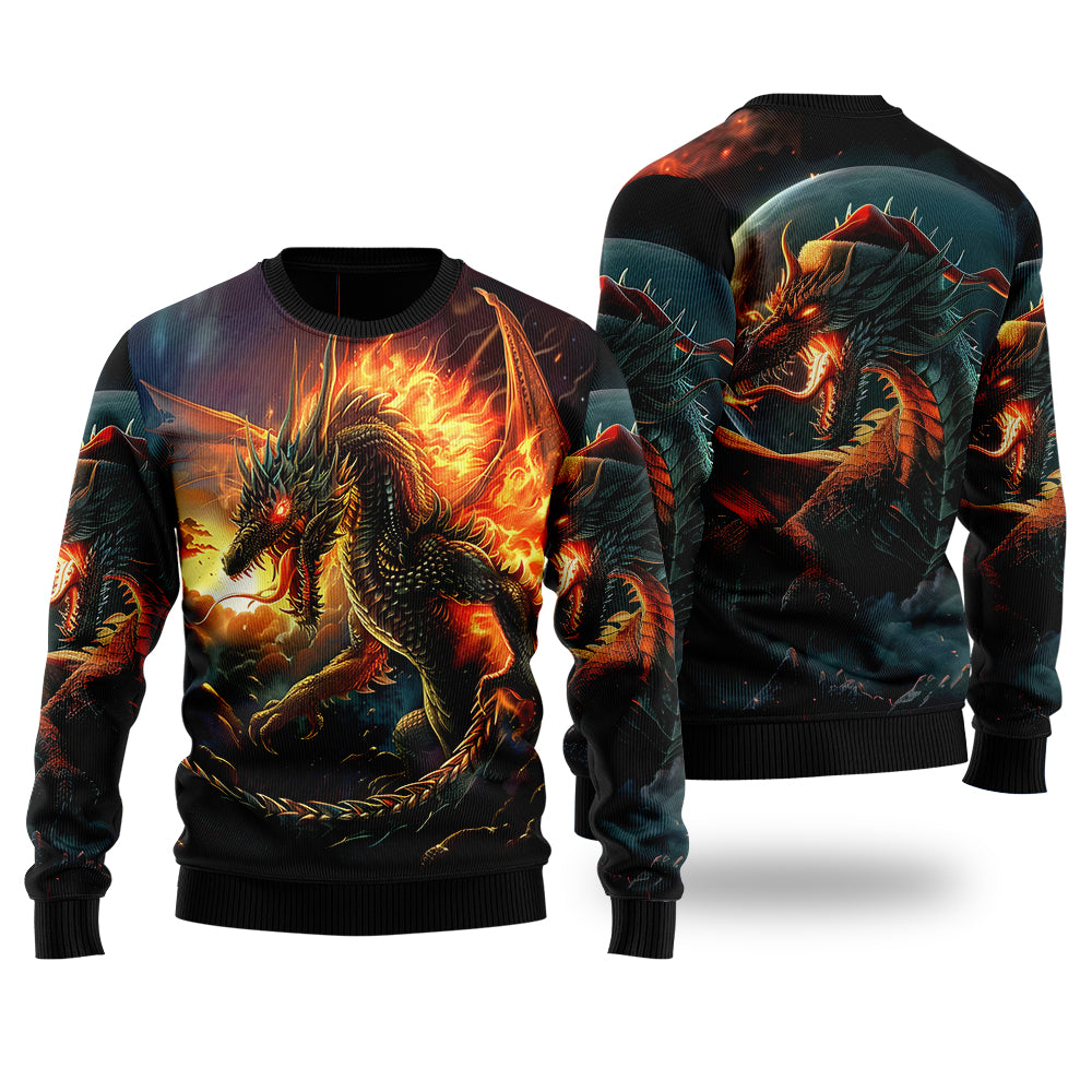 Fantasy Dragon Ugly Christmas Sweater