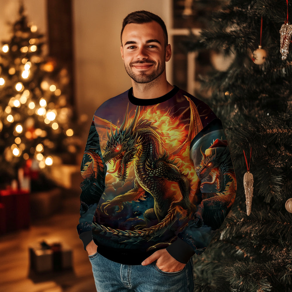 Fantasy Dragon Ugly Christmas Sweater