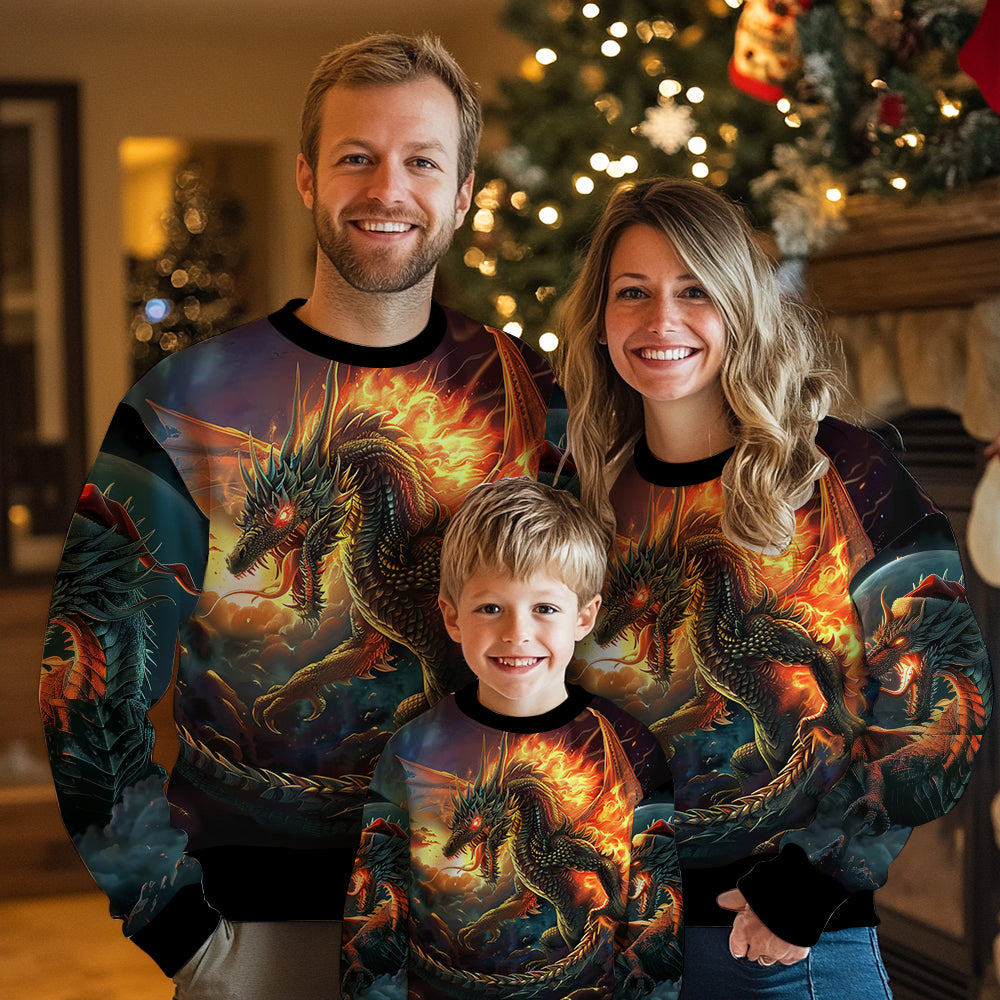 Fantasy Dragon Ugly Christmas Sweater