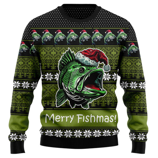Bass Fishing Ugly Christmas Sweater