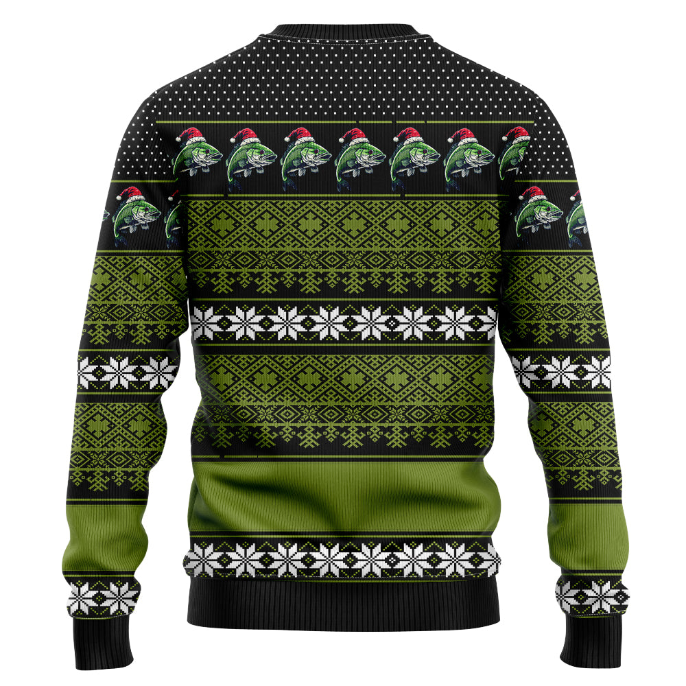 Bass Fishing Ugly Christmas Sweater