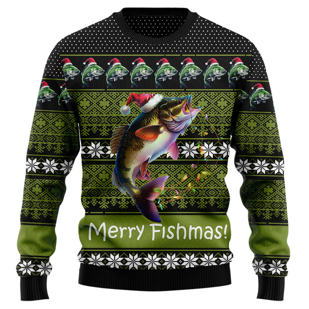 Merry Fishmas Ugly Christmas Sweater