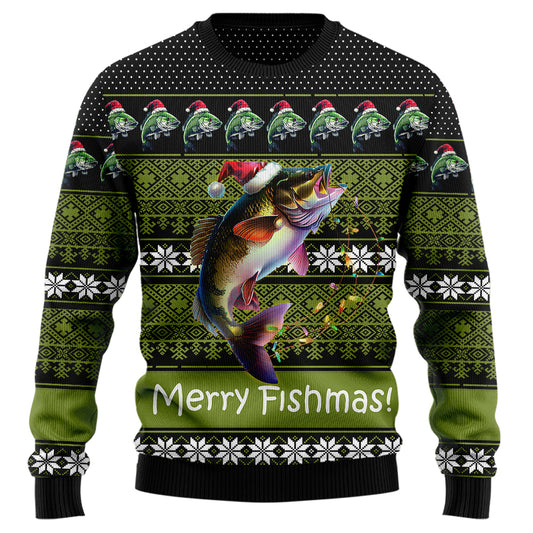Merry Fishmas Ugly Christmas Sweater