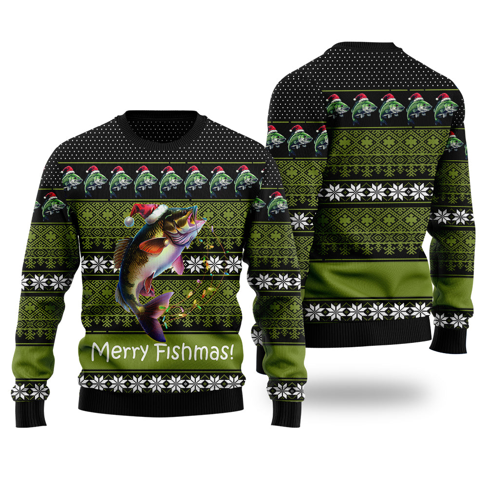 Merry Fishmas Ugly Christmas Sweater