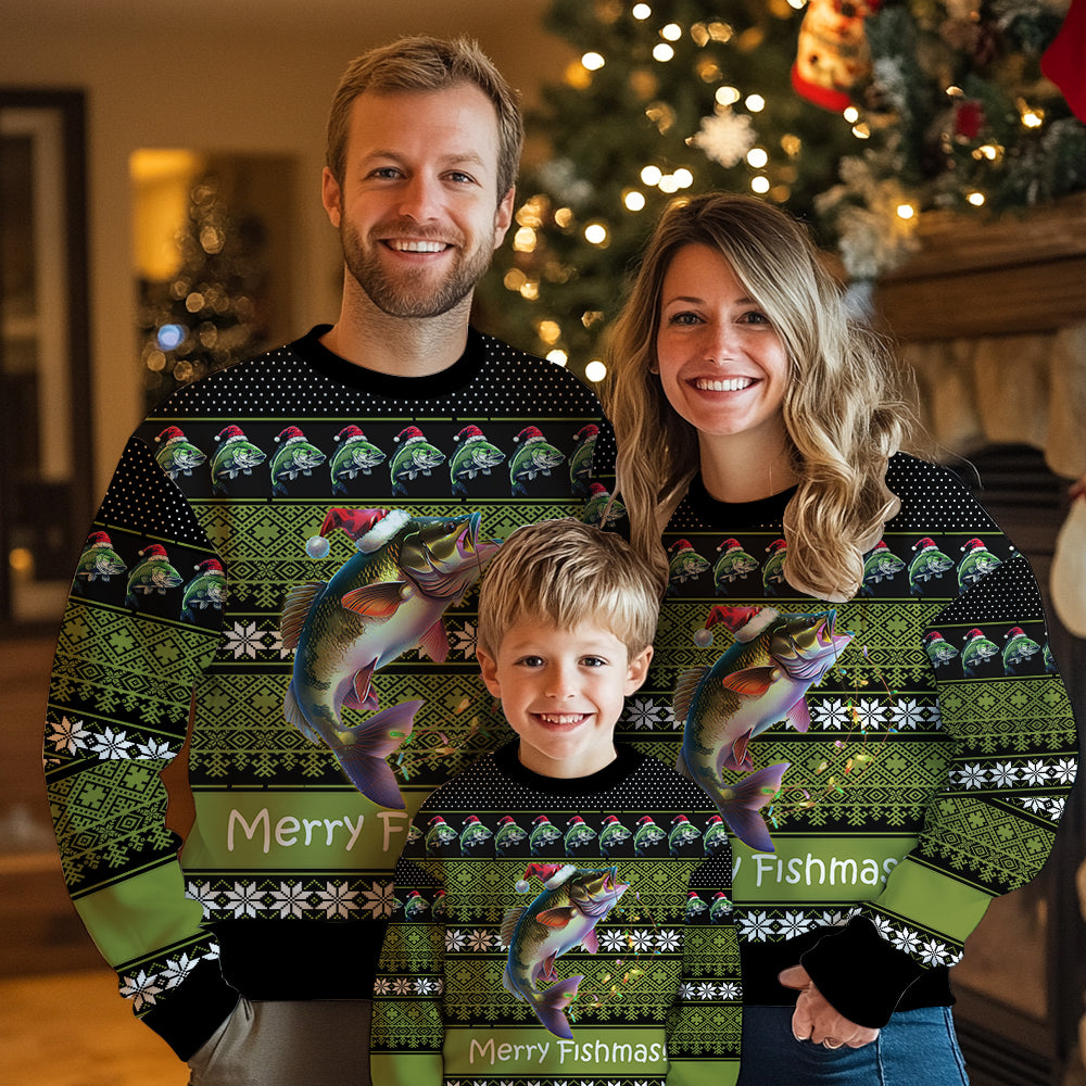 Merry Fishmas Ugly Christmas Sweater