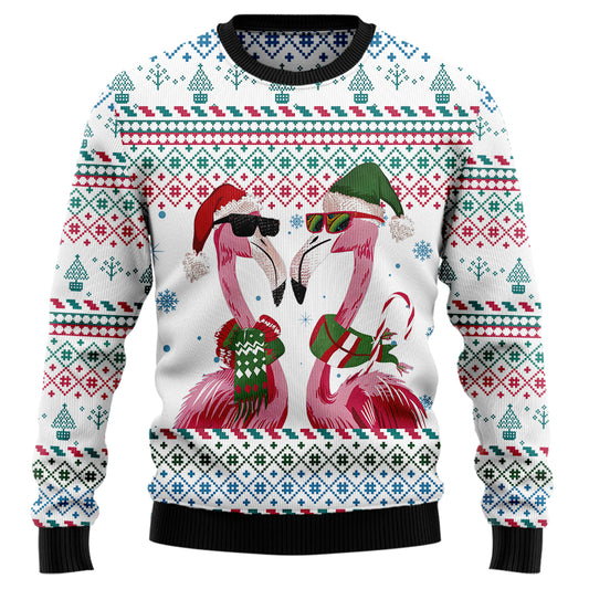 Tropical Flamingo Ugly Christmas Sweater