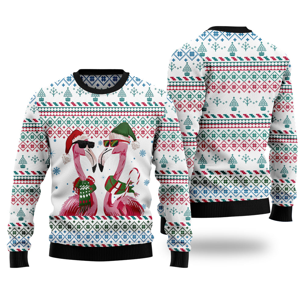 Tropical Flamingo Ugly Christmas Sweater