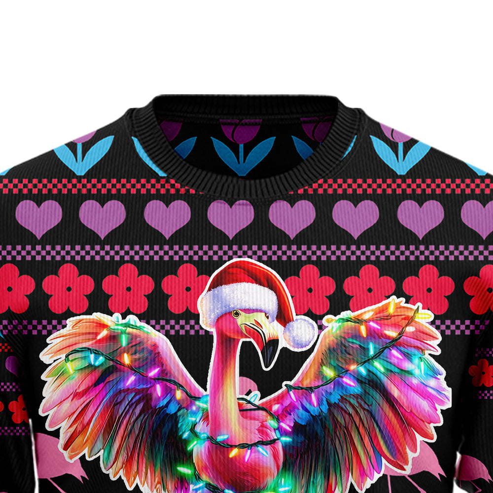 I'm Dreaming Of A Pink Christmas Flamingo Ugly Christmas Sweater