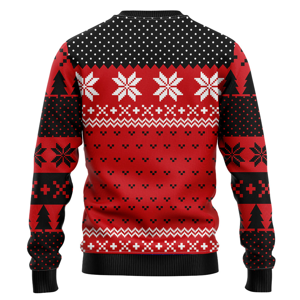 Bite Me Gingerbread Man Ugly Christmas Sweater