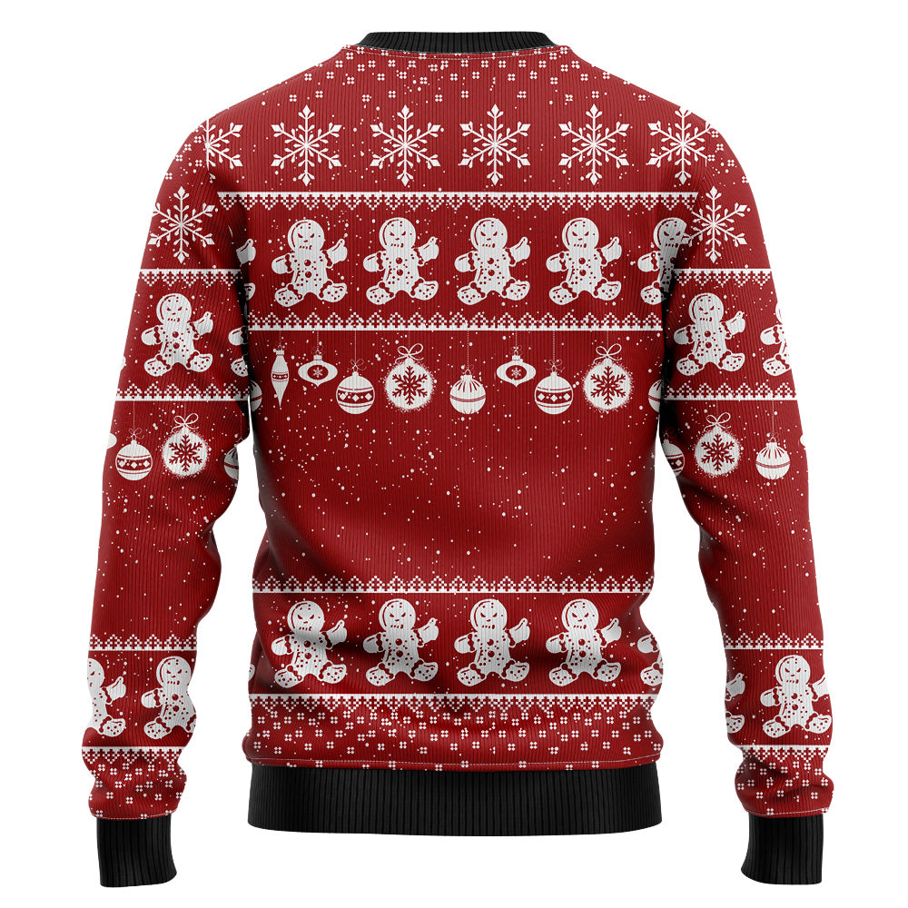 Festive Gingerbread Christmas Tree Ugly Christmas Sweater