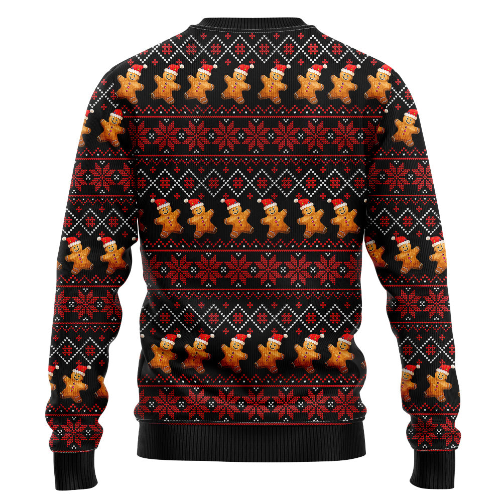 "I'm Just Here For The Cookies" Gingerbread Ugly Christmas Sweater