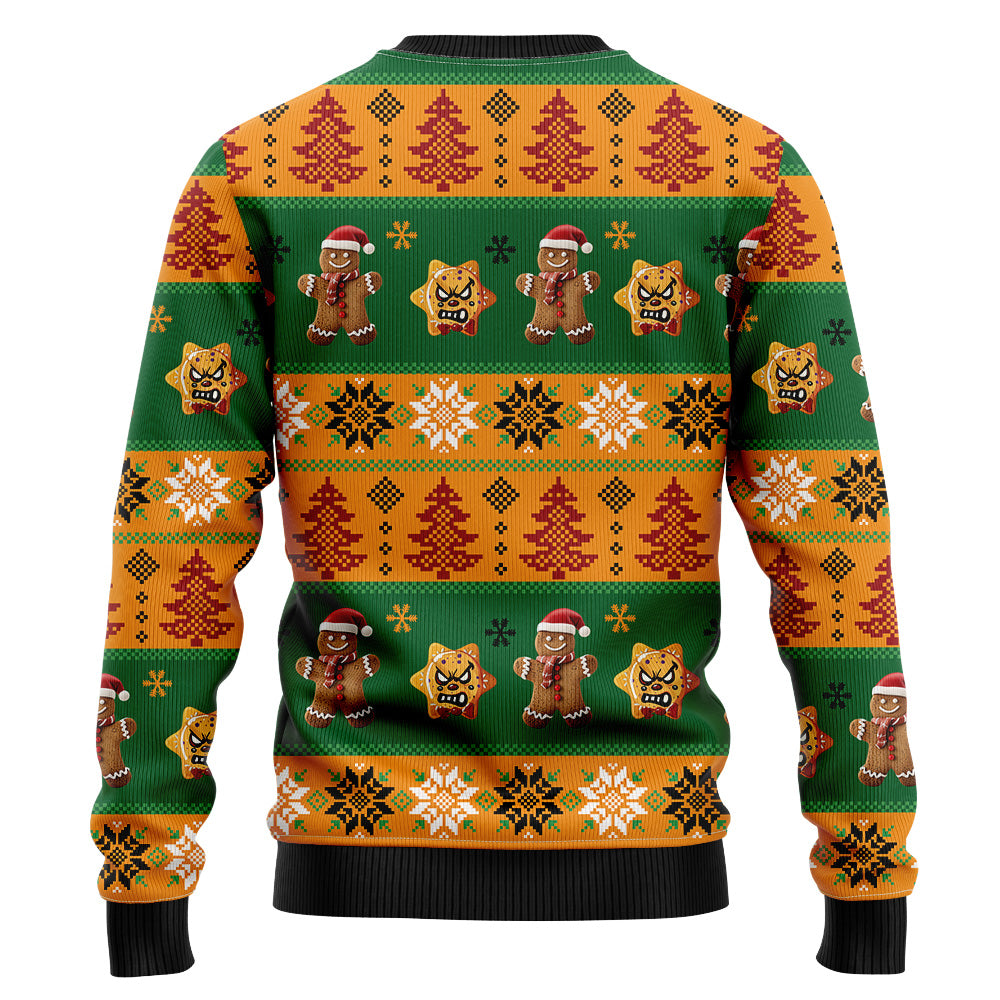 "Oh Snap!" Broken Gingerbread Man Ugly Christmas Sweater