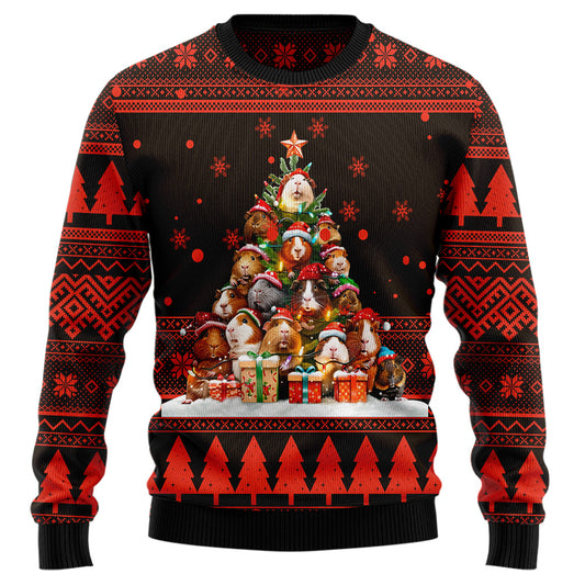 Guinea Pig Christmas Tree Ugly Christmas Sweater