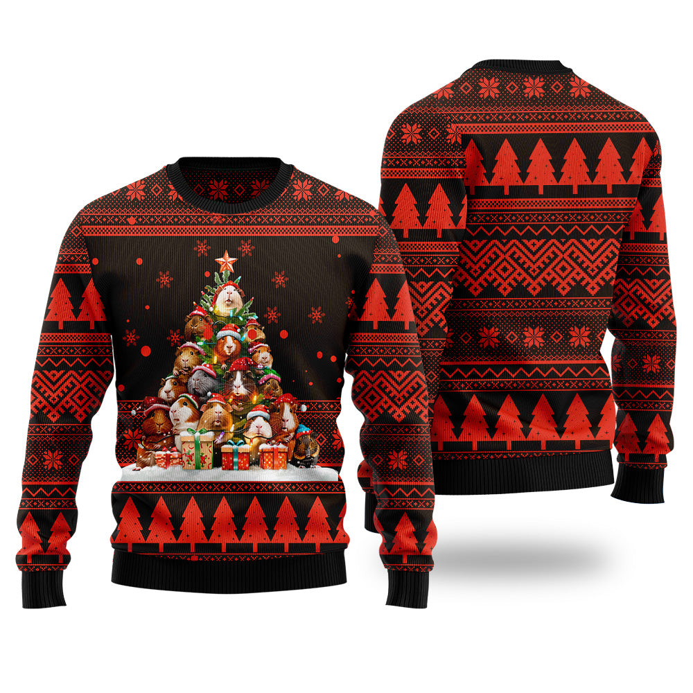 Guinea Pig Christmas Tree Ugly Christmas Sweater