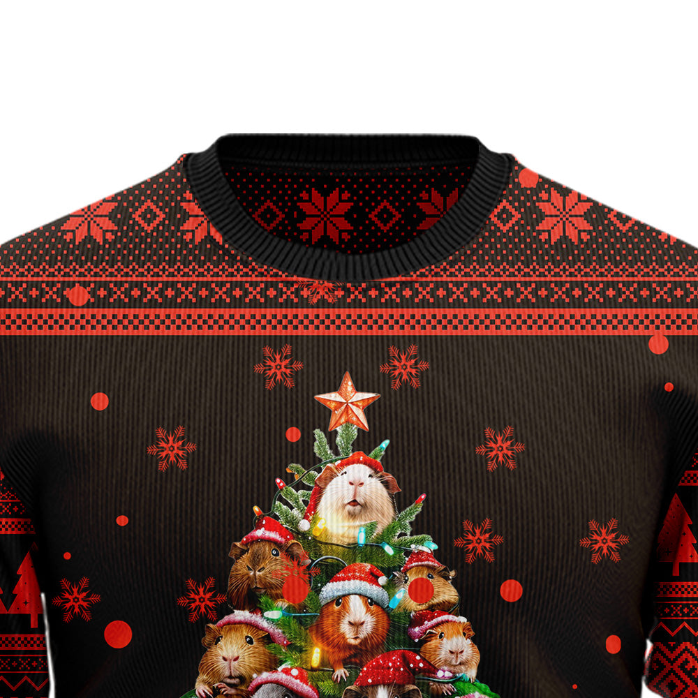 Guinea Pig Christmas Tree Ugly Christmas Sweater