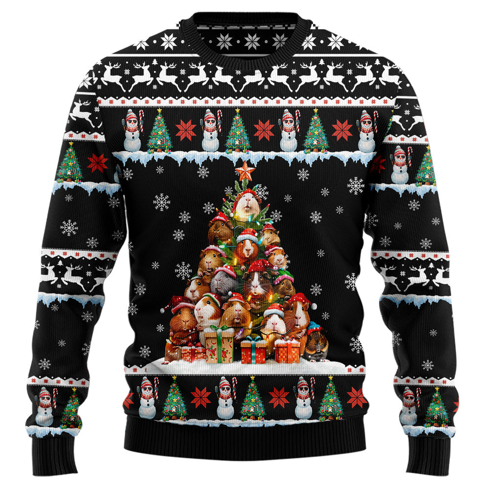 Cute Guinea Pig Christmas Tree Ugly Sweater