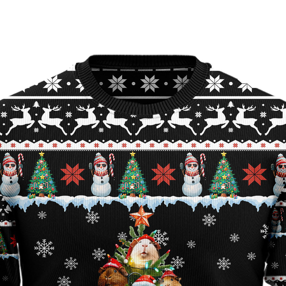 Cute Guinea Pig Christmas Tree Ugly Sweater