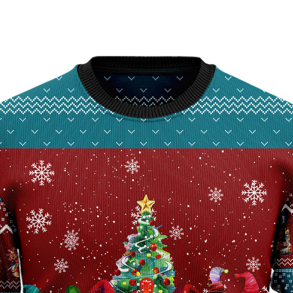 Festive Guitars Ugly Christmas Sweater