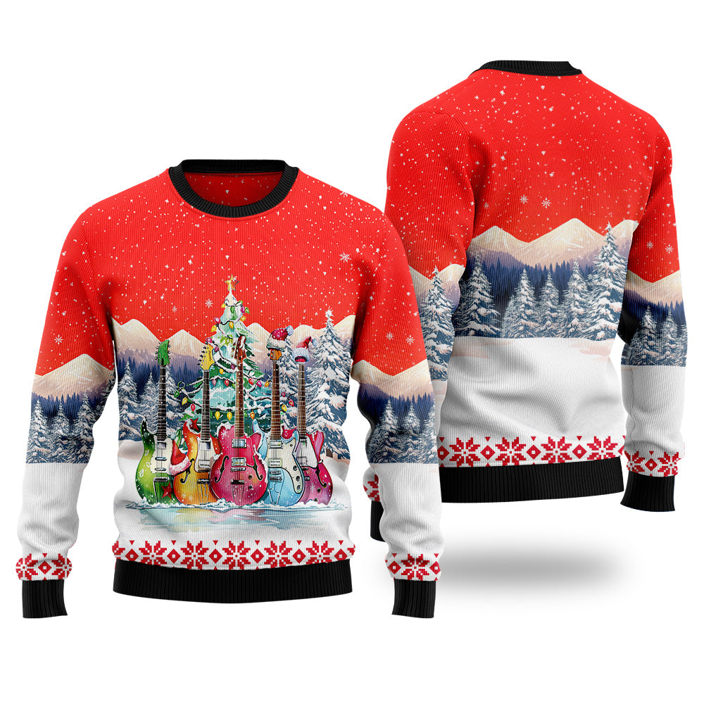 Guitar Ugly Christmas Sweater