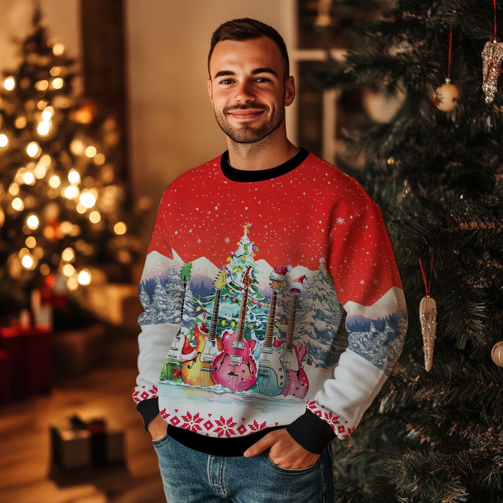 Guitar Ugly Christmas Sweater