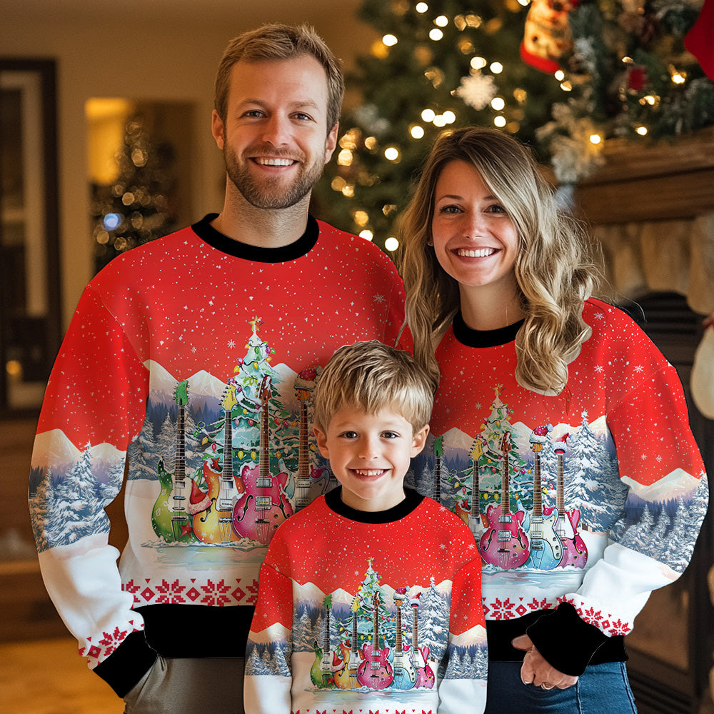 Guitar Ugly Christmas Sweater