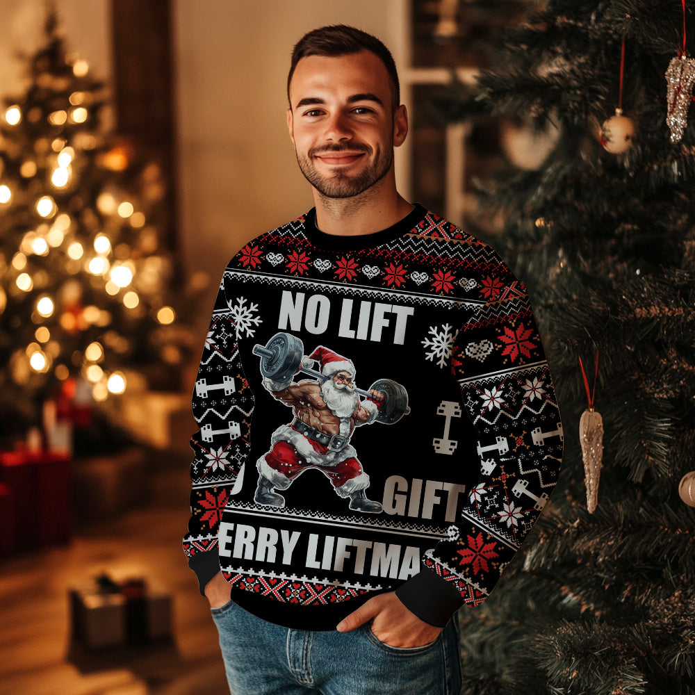 Merry Liftmas Ugly Christmas Sweater
