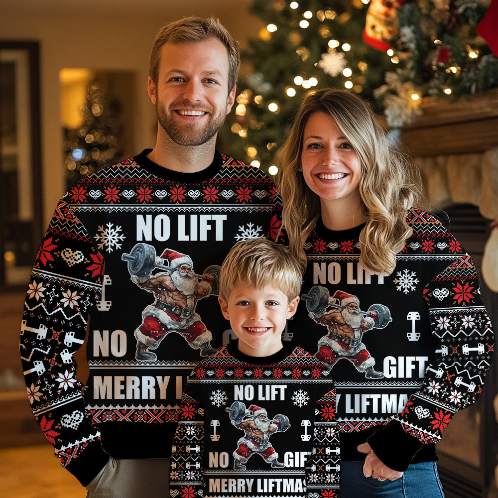 Merry Liftmas Ugly Christmas Sweater