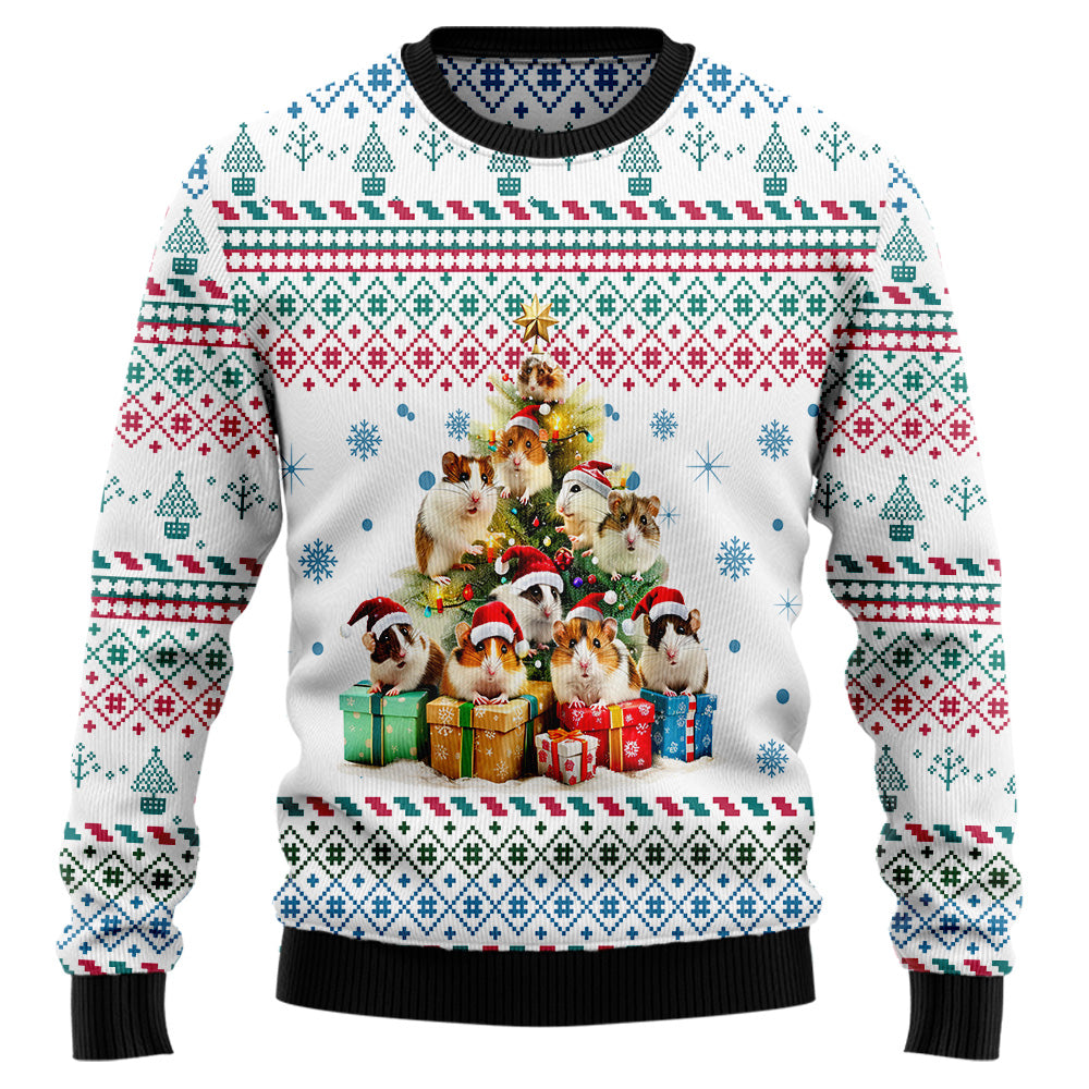 Hamster Christmas Tree Ugly Christmas Sweater
